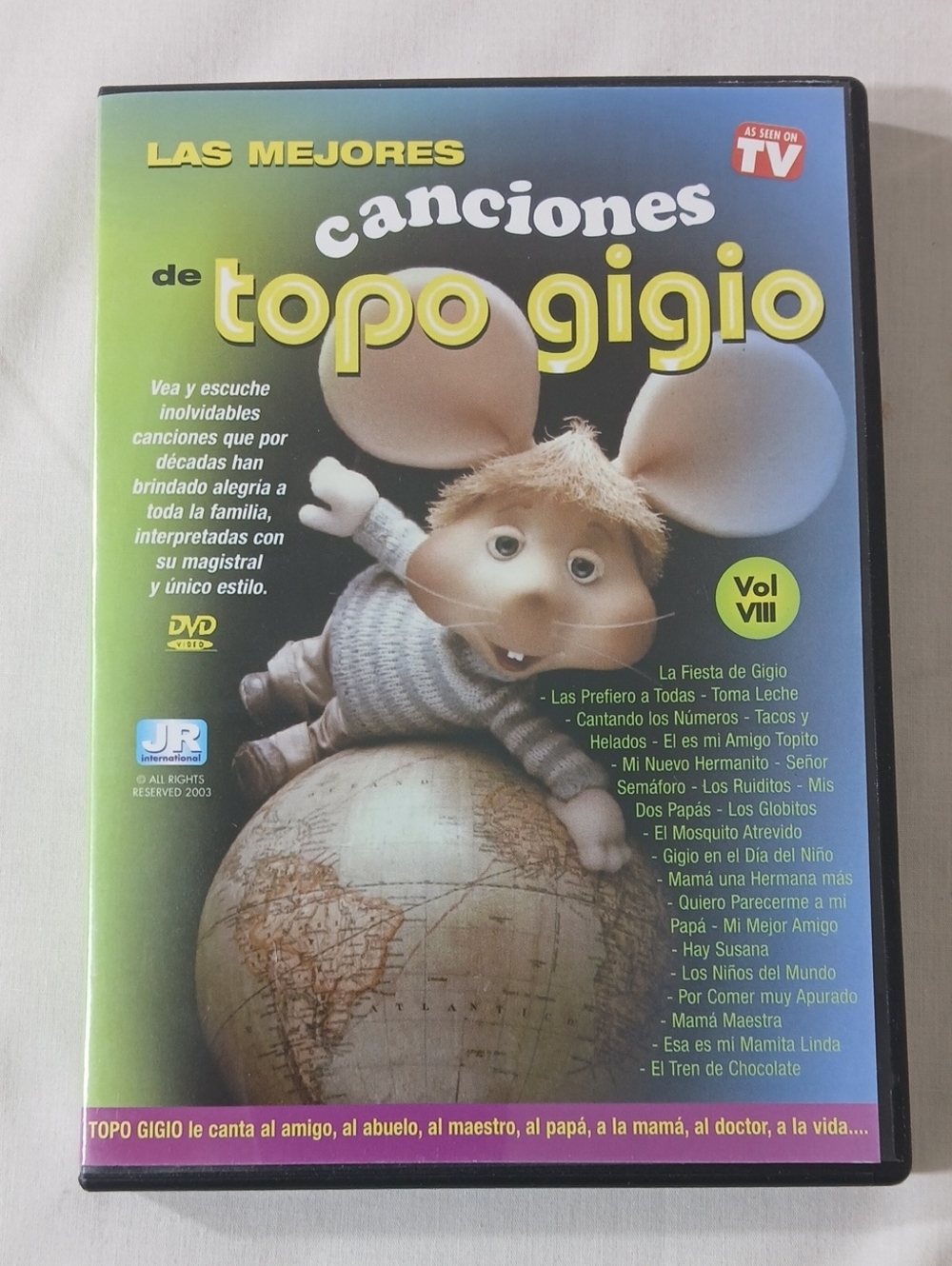 Topo Gigio Canciones DVD - Green Cover